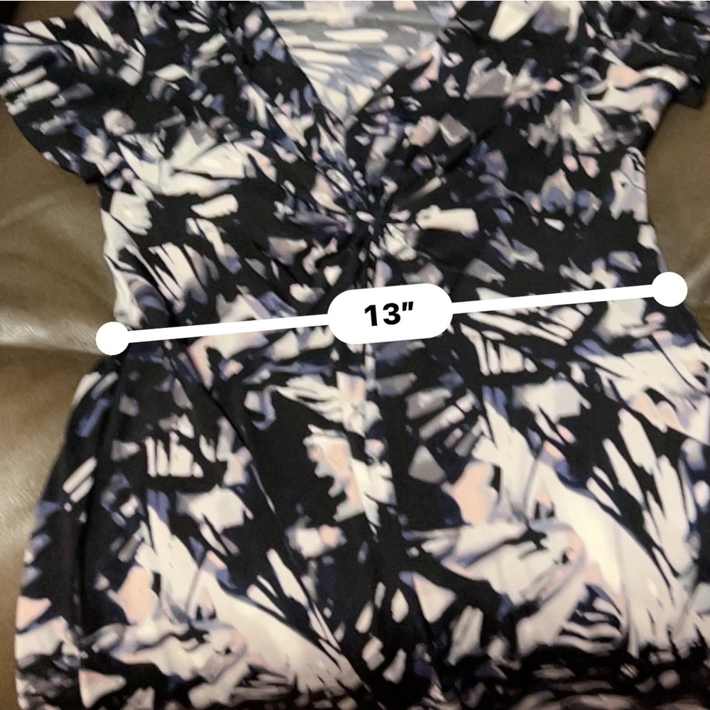 Daisy Fuentes Dress - Women's M - Black White Twist Front - Picture 6 of 6